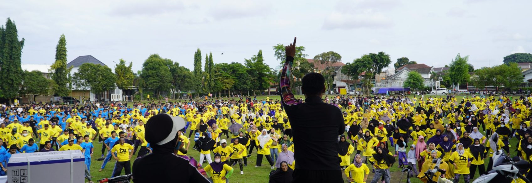 Peserta Ikuti Senam Sehat Milad Mu Allimin Ke Tahun Madrasah